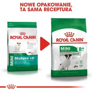 Royal Canin Mini Adult 8+ karma sucha dla psów starszych od 8 do 12 roku życia, ras małych 800g-1474626