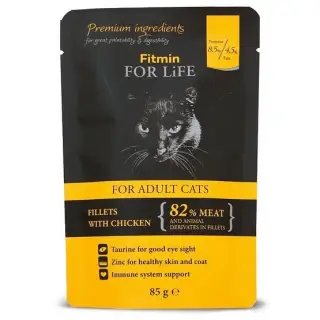 Fitmin Cat For Life Adult Chicken saszetka 85g-1548788