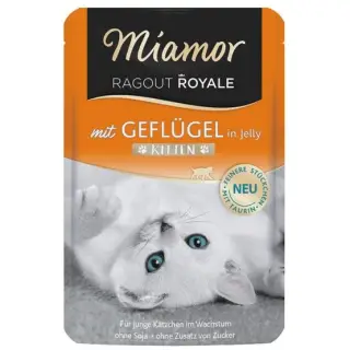 Miamor Ragout Royale Kitten z Drobiem w galaretce saszetka 100g-1355500