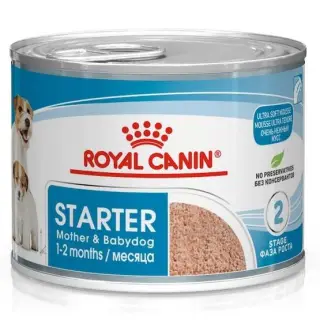 Royal Canin Starter Mother&Babydog karma mokra - mus, dla suk w czasie ciąży, laktacji oraz szczeniąt puszka 195g-135586