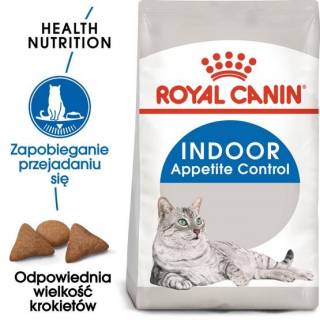 Royal Canin Indoor Apetite Control karma sucha dla kotów dorosłych, przebywających w domu, domagających się jedzenia 2kg