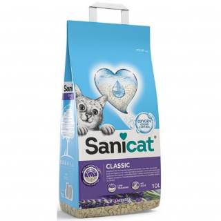 SANICAT CLASSIC LAVENDER 10L - Żwirek sepiolitowy dla kota