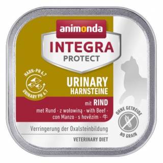 Animonda Integra Protect Urinary Harnsteine Oxalate dla kota - z wołowiną tacka 100g-1366947