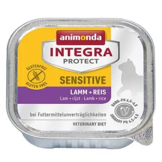 Animonda Integra Protect Sensitive dla kota - z jagnięciną i ryżem tacka 100g-1397732