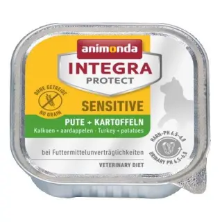 Animonda Integra Protect Sensitive dla kota - z indykiem i ziemniakami tacka 100g-1400073