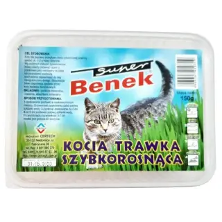 Super Benek Trawka szybkorosnąca dla kota 150g-1405758