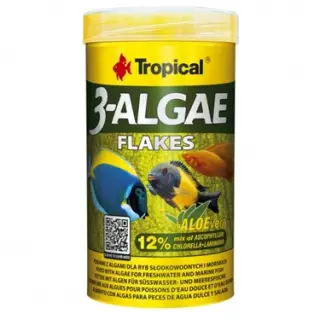 TROPICAL 3-ALGAE FLAKES 250ML (50G) - pokarm z algami