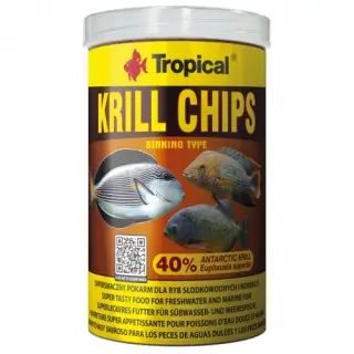 Tropical Krill Chips 1000ml - wybarwiający pokarm dla ryb z krylem