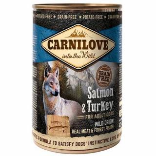 Carnilove Dog Wild Meat Salmon & Turkey Adult - łosoś i indyk puszka 400g-594057