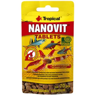 Tropical Nanovit Tablets 10g 70tab. - samoprzylepne tabletki