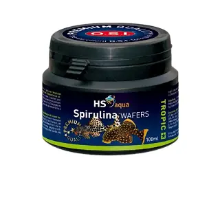 O.S.I. HS Aqua SPIRULINA WAFERS 100ml/65g - Tonące wafelki dla glonojadów, sumików, itp.
