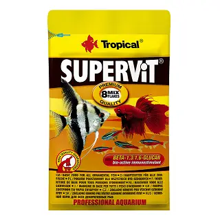 Tropical SUPERVIT 12g - wieloskładnikowy, podstawowy pokarm płatkowany z beta-glukanem