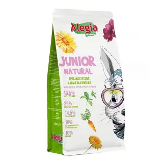 Alegia Junior Natural dla Królika 650g - karma naturalna