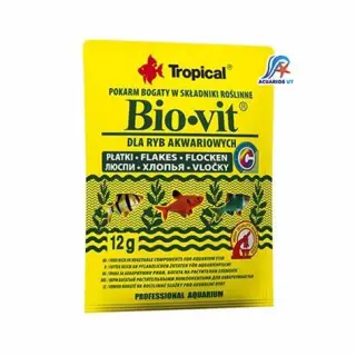 Pokarm roślinny Tropical Bio-Vit 12G - płatki