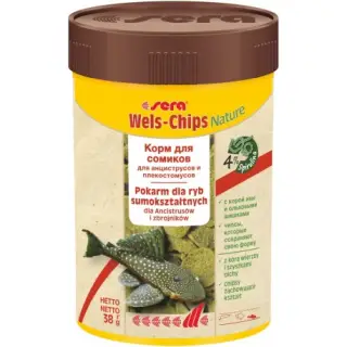 Sera Wels Chips Nature 100ml - pokarm dla ryb przydennych
