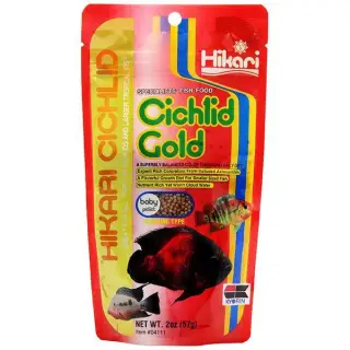 Hikari Cichlid Gold Baby 57g -  pokarm wybarwiający dla małych pielęgnic i innych ryb tropikalnych