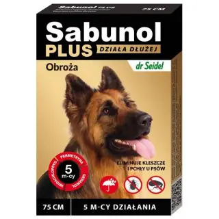 Sabunol Obroża Plus przeciw pchłom dla psa 75cm-1425986