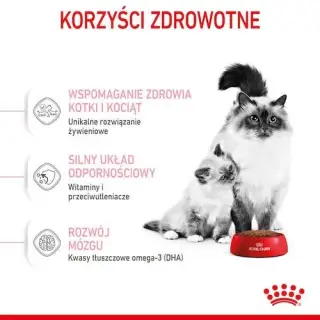 Royal Canin Mother&Babycat karma sucha dla kotek w okresie ciąży, laktacji i kociąt od 1 do 4 miesiąca 4kg-1542697