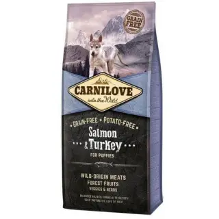 Carnilove Dog Salmon & Turkey Puppy - łosoś i indyk 1,5kg-1396747