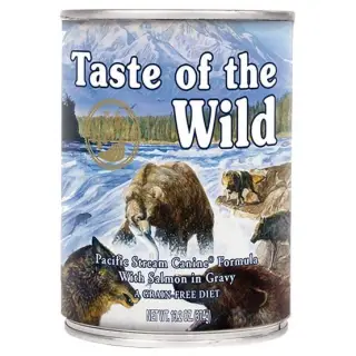 Taste of the Wild Pacific Stream Canine z mięsem z łososia puszka 390g-1397741