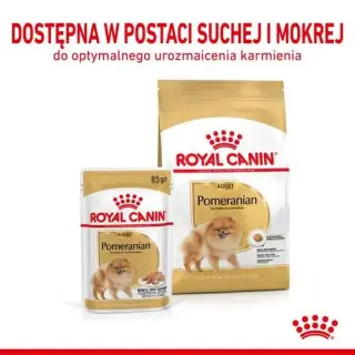 Royal Canin Pomeranian Adult karma mokra dla psów dorosłych rasy szpic miniaturowy, pasztet saszetka 85g-1552608