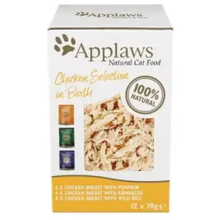 Applaws saszetki dla kota Chicken Selection Multi Pack 12x70g-1483792