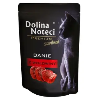 Dolina Noteci Premium Kot Sterilised Danie z wołowiny saszetka 85g-1404665