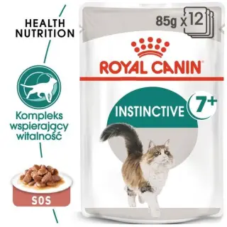 Royal Canin Instinctive +7 w sosie karma mokra dla kotów starszych, wybrednych saszetka 85g-1355921