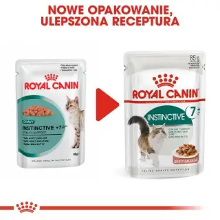 Royal Canin Instinctive +7 w sosie karma mokra dla kotów starszych, wybrednych saszetka 85g-1695520