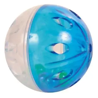 Trixie Piłki plastikowe przezroczyste z grzechotką 4,5cm 4szt. [TX-4166]-1695629