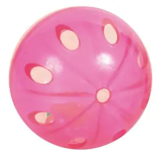 Trixie Piłki plastikowe przezroczyste z grzechotką 4,5cm 4szt. [TX-4166]-1695632