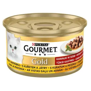 Gourmet Gold Kurczak i wątróbka w sosie 85g-1698395