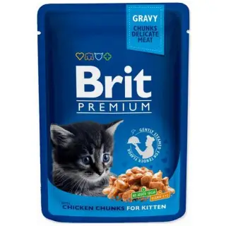Brit Premium Cat Kitten Kurczak saszetka 100g-1395630