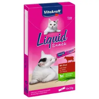 Vitakraft Cat Liquid-Snack z Wołowiną 6x15g [23521]-1466425