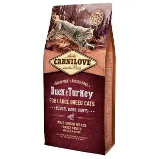 Carnilove Cat Duck & Turkey for Large Breed - kaczka i indyk 6kg-1397109