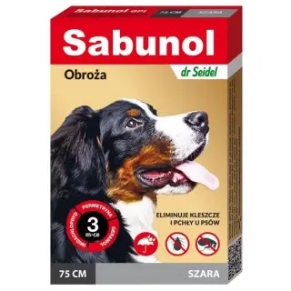 Sabunol GPI Obroża przeciw pchłom dla psa szara 75cm-1425008