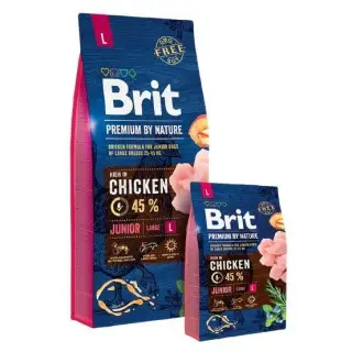 Brit Premium By Nature Junior L Large 3kg-1398569