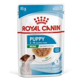 Royal Canin Mini Puppy karma mokra w sosie dla szczeniąt, od 2 do 10 miesiąca życia, ras małych saszetka 85g-1434347