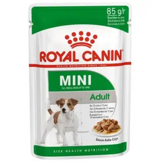 Royal Canin Mini Adult karma mokra w sosie dla psów dorosłych, ras małych saszetka 85g-1701439