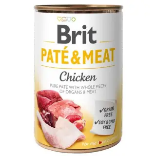 Brit Pate & Meat Dog Chicken puszka 400g-1399102