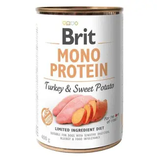 Brit Mono Protein Turkey & Sweet Potato puszka 400g-1399414