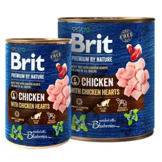Brit Premium By Nature Chicken & Hearts puszka 800g-1426724