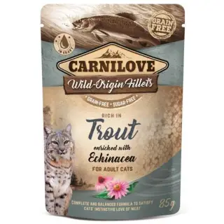 Carnilove Cat Trout & Echinacea - pstrąg i Echinacea saszetka 85g-1399853