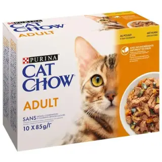 Purina Cat Chow Kurczak i cukinia saszetki 10x85g-1400181