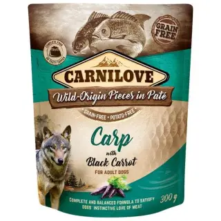 Carnilove Dog Carp & Black Carrot - karp i czarna marchew saszetka 300g-1364454