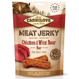 Carnilove Dog Jerky Chicken & Wild Boar Bar - kurczak i dzik 100g-1365320