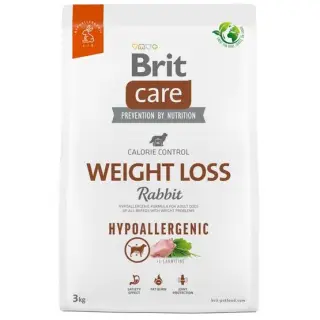 Brit Care Hypoallergenic Dog Weight Loss Rabbit 3kg-1705727