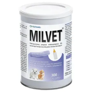 Milvet Preparat mlekozastępczy dla szczeniąt i kociąt 300g-1466688
