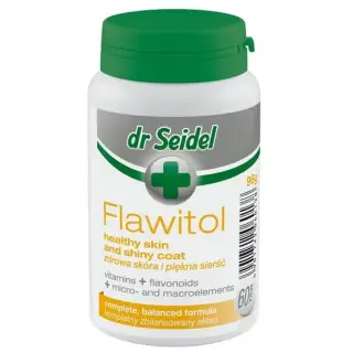Dr Seidel Flawitol zdrowa skóra i piękna sierść 60 tabl.-1466379