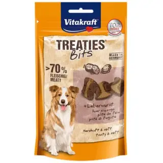 Vitakraft Dog Treaties Bits - Smaczne Kawałki - wątroba 120g [2328807]-1431887